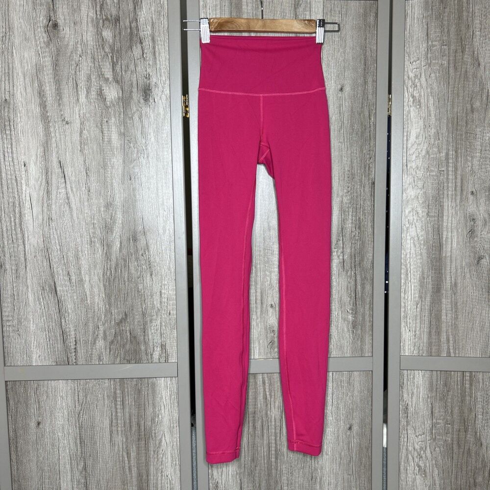 Lululemon Wunder Train Leggings Hot Pink